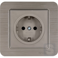 Розетка із заземленням 16A/220V Arvia Electric Lavin Мідь (21 28 4000 217)